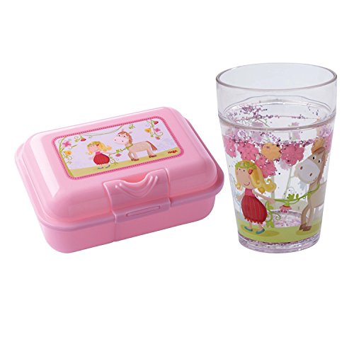 HABA Vicki & Pirli 2er Set 300391 300389 Brotdose + Glitzerbecher