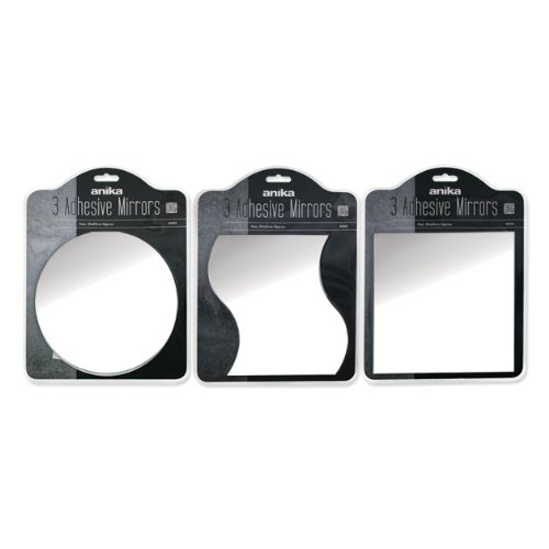 Anika Selbstklebende Runde Spiegel 20cm x 20cm Badezimmer Spiegel 3 x