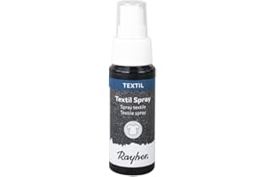 Rayher Spray Tessuto, Nero, 50 ml