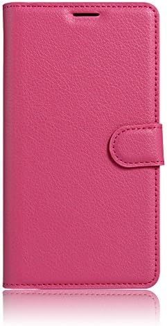 OnePlus 3 Leather Case for Women – Premium Pink Leather Cover with Flip and Stand Function and Magnetic Clasp