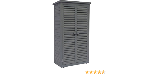 Habitat Et Jardin Armoire De Jardin Space 87 X 46 5 X 160 Cm Anthracite Amazon Fr Jardin