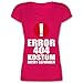 Produktbild Karneval & Fasching - Error 404 Kostüm Nicht gefunden - 3XL - Fuchsia - XO1525 - Damen T-Shirt mit V-Ausschnitt