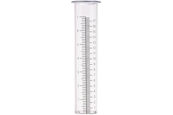 PLGEBR 17,8 cm en plastique de rechange pour pluviomètre - Résistance au froid - Résistance aux fissures - Outils de jardin pour l'extérieur