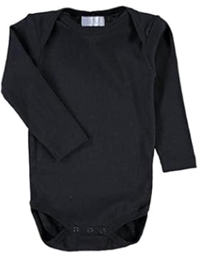 Baby Langarm Body einfarbig schwarz
