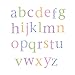 Childrens Alphabet Wall Stickers, 26 stickers a-z, Harlequin Pastels