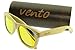 Produktbild Vento® modell Santana Wood&Orange - Polarisierte Sonnenbrillen aus Holz Bambus, entworfen in Italien mit CE-Zertifikat und Schutz UV 400, Holzrahmen orange Linse