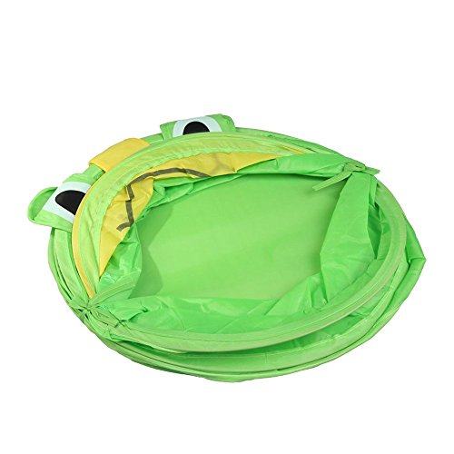 Waeschekorb – TOOGOO(R)Karikatur Folding Ablagekorb Spielzeug fuer Kleidung Gewand (Gruener Frosch) - 2
