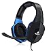 Produktbild EasySMX Kabelgebundenes Gaming Headset für PS4 kompatibel mit PC, Tablets u.v.m. mit geschlossenen Over Ear Kopfhörern, ein abnehmbares Mikrofon und Volume Kontrolle (Blau)