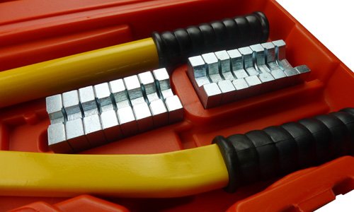 vidaXL Hydraulische Presszange Zange 10 bis 300 mm² Kabelschuhe Zange - 3