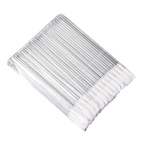 Tonsee® 50pcs Disposable MakeUp Lip Brush Lipstick Gloss Wands Applicator Make Up Tool (Clear)