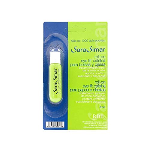 Sara Simar Roll On Eye Lift Cafeína, Contorno de Ojos - 100 gr