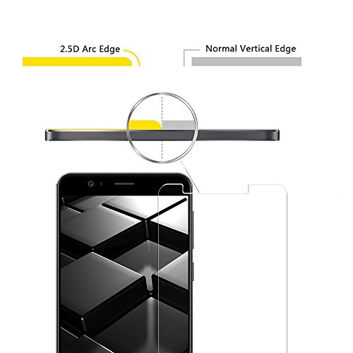  2-Unidades  Elephone P8 Mini Protector de Pantalla  PULEN Vidrio Cristal Templado Vidrio Templado  EASY-INSTALL alas  2 5d Borde redondo con 9H Dureza  Alta Definicion  Garant  a de por vida  Tempered glass Screen Protector