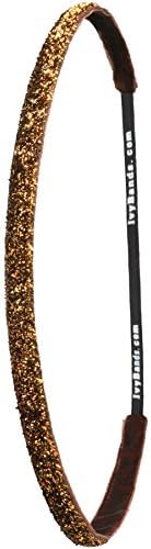 Ivybands | The non-slip Head Band | Cappuccino Glitter | Brown | One Size | IVY686