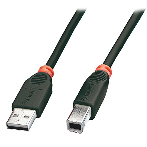 LINDY USB 2.0 Kabel A/B schwarz 1m Typ A/B, Full/Low Speed