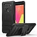 Produktbild MoKo LG V20 Hülle - [Heavy Duty Serie] Outdoor Dual Layer Armor Case Handy Schutzhülle Schale Bumper mit Gürtelclip und Standfunktion mit Gürtelclip für LG V20 5.7 Zoll Smartphone 2016, Schwarz
