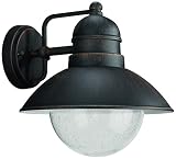 220V-240V Philips Außenleuchte, Glas, rostfarben, E27 60 wattsW