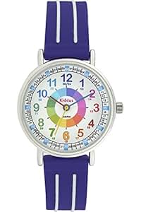Joy Toy Orologio Impara L'Ora Per Bambini - Quadrante Minions, Cinturino Colorato - Foto 5