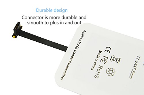 Android Qi Wireless Charging Receiver- M  dulo de carga r  pida de WOODHEART para la galaxia S4   S5   S6   J7 de Samsung  nota 2 3 4 5 6   7and Otro Micro-USB tel  fono elegante androide