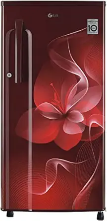 LG 188 L 3 Star Inverter Direct-Cool Single Door Refrigerator (GL-B191KSDX, Scarlet Dazzle)