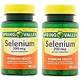 Spring Valley - Selenium 200 mcg, 100 Tablets (Pack of 2)