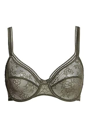 Maison Lejaby Damen Sin Bügel-BH – Spitzen-BH Mit Stickerei Aus Tüll | Öko-Tex Zertifiziert | Made In Europe | Bequeme Passform
