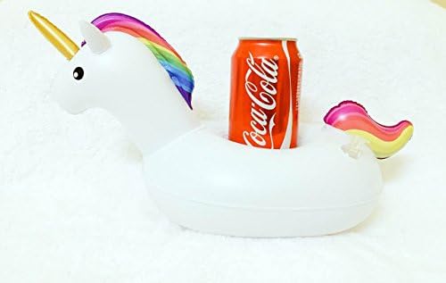 Bottle Holder Inflatable Unicorn Air Mattresses, Inflatable Unicorn Drink Holder Bath Toy by Cabell (30 x 10 x 15 cm*1)