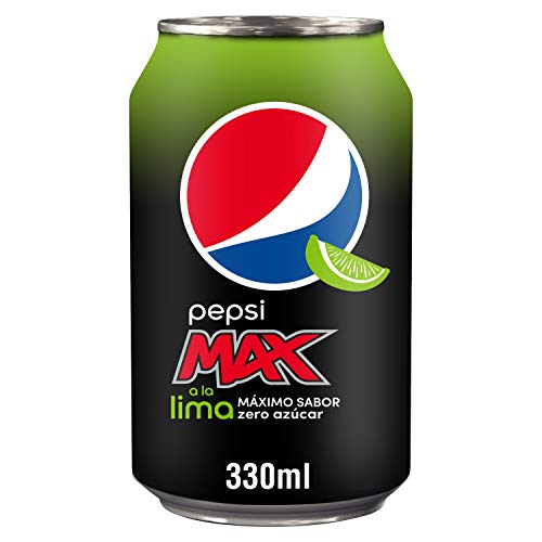 Pepsi Max Refresco de Cola a la Lima con Zero Azúcar - 33 cl