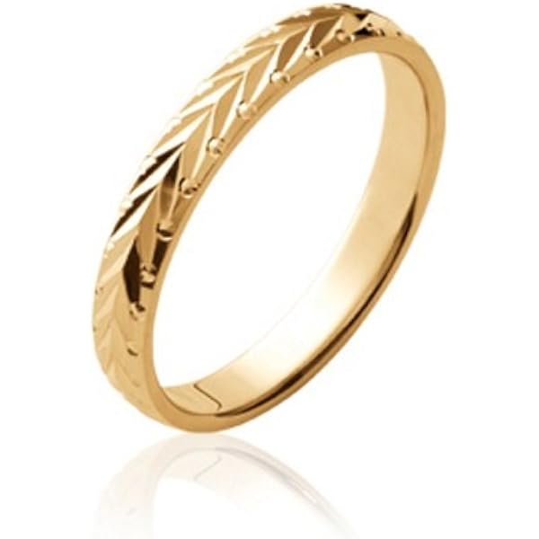 EDS Jewels Bague De Mariage/Alliance Homme/Femme 2mm Forme D Or Blanc 375/1000 WJS150299KW