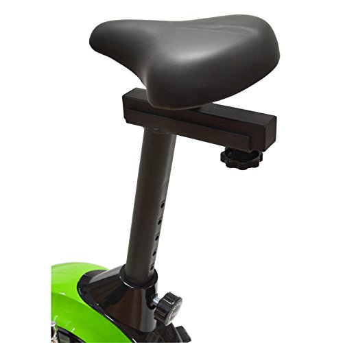 EnjoyFit Heimtrainer Fahrradtrainer mit Handpuls-Sensoren schwarz/grün - 8