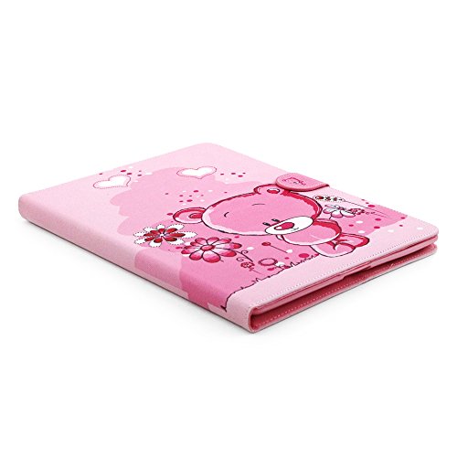 iPad 2 iPad 3 iPad 4 Hülle, Deenor Bear Pattern PU Leder Abdeckung Stand Flip Schutzhülle Hülle für Apple iPad 2 iPad 3 iPad 4. (Bear) - 6