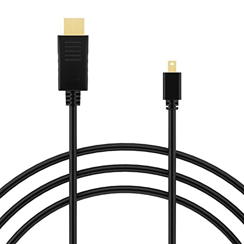 Mini DP auf DP Kabel, Splaks 2m Vergoldete Full 1080P HD Mini DisplayPort DP zu DisplayPort DP – Mini DP Male to DP Male - 3