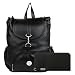 Glory fashion Stylish Girls School bag College Bag Casual Backpack and clutch combo(Black) RS.399.00