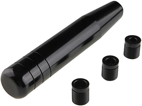 XUNQI 13cm Long Black Universal Car Manual Gear Stick Shift Knob Boots Shifter Lever