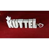 Beton, Steinguss Buchstaben 3 D Deko Schriftzug Namen KUTTEL als Geschenk verpackt!