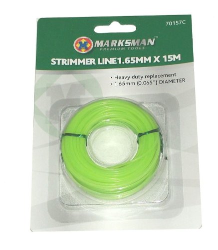 HEAVY DUTY STRIMMER LINE 1.65MM X 15M 15 METRE GREEN