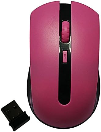 2.4Ghz Wireless Mobile Optical Mouse with 4 Buttons, 3 DPI Levels with USB Wireless Receiver