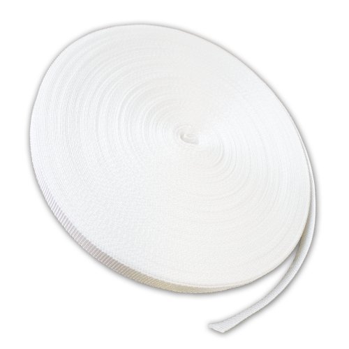Gurtband 23mm Breite Farbe weiß 50m-Rolle Rolladengurt für Rolladen