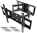 Price comparison product image RICOO R06-F TV Wall Bracket Mount Tilt & Swivel Universal Cantilever Mounting Holder Arm also for Curved LCD LED Television/Incl Genuine Fischer Wall Plugs / 32-75 Inch VESA 300x200 600x400 Black
