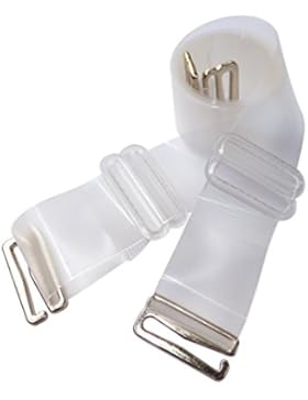 DoHope Damen Transparent BH-Träger Einstellbar Durchsichtige Unsichtbar BH Träger mit Metallhaken - Gefrostet...