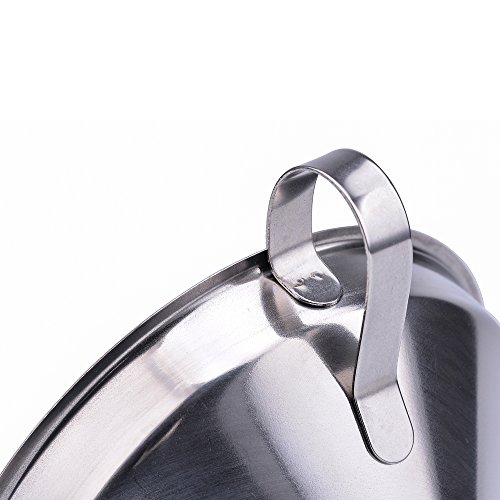 othermax Edelstahl Trichter mit abnehmbarem Sieb/Filter für Kochen, ätherischen Ölen und flask-filling, 12,7 cm, Silber - 6