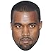 Produktbild Kanye West Maske aus Pappe