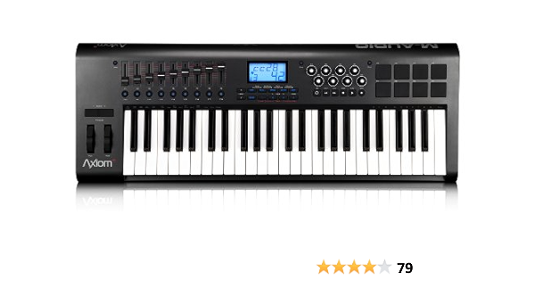 M Audio Axiom 49 49 Key Usb Midi Keyboard Controller With Semi Weighted Keys And Assignable Control Surface 2nd Generation Amazon Co Uk Musical Instruments Dj