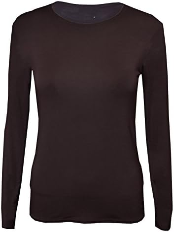 Panzys Girls Long Sleeve Plain Basic TOP Kids T-Shirt Tops Crew Uniform TEE 2-13Y