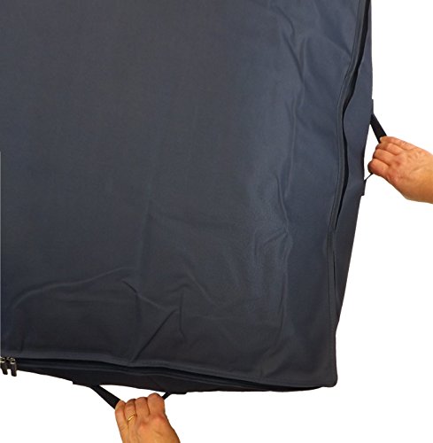 Neusu Heavy-Duty, Belastbare Extragroße Unterbett-Aufbewahrungstasche – XL-Größe (96 x 78 x 18 cm) – Starkes 600D Polyestermaterial Mit 4 Verstärkten Steggriffen – Für Bettwäsche, Kleidung, Kissen, Usw. Oder Mehrere Daunendecken – Alternativ Zur Wäschetruhe (Blau) - 6