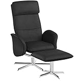 drehsessel wohnzimmer 【Material】Bezug Sessel und Hocker - Hautfreundliche atmungsaktive leinenstoff gewebe geben Sie das Gefühl, als bequem in der Decke. Untergestell - Eisen, Robust und langlebig.