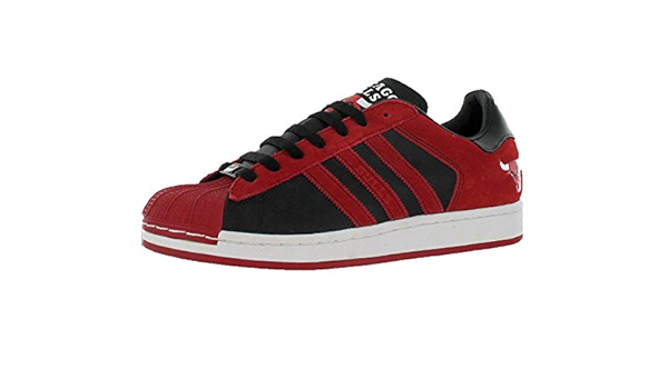 adidas Men'S Superstar Bulls Casual Shoe Black, Red (9.5): Amazon.co.uk:  Shoes \u0026 Bags