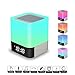 Price comparison product image Touch Control Bedside Lamp with Wireless Bluetooth Speaker, Portable Smart LED Touch Sensor Table Lamp Dimmable RGB Multi-Color Changing Night Light, All in 1 Alarm Clock, MP3 Player, Hands free Calls Bluetooth Speaker Light Touch Lamp Mood Lighting Reading Lamp