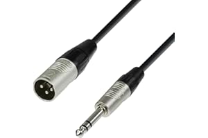 Adam Hall Cables 4 STAR BMV 0300 Symmetrisches Kabel REAN XLR Male auf Klinke TRS | 3 m