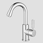 Homelody Robinet Cuisine Mitigeur Lavabo Salle De Bains Chromé Cartouche Céramique Mousseur ABS Démontable Résistant au Dépôt de Calcaire