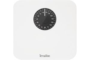 TERRAILLON - NAUTIC, Pèse Personne Mécanique, Balance Grand Cadran, 150kg max, Blanc